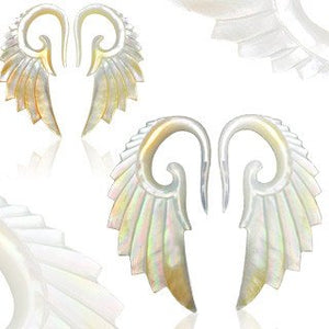 Mother of Pearl Angelic Wing Hangers