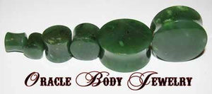 Nephrite Jade Plugs by Oracle Body Jewelry
