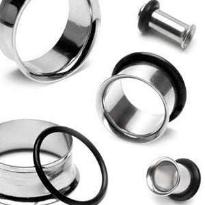 Single Flare Stainless Steel Tunnels