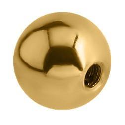 14g Gold Plated Replacement Balls (2-Pack)