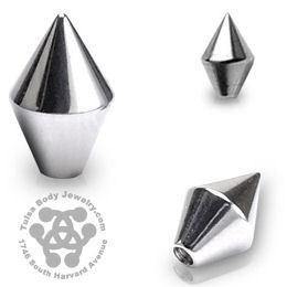 14g Stainless Spear Ends (2-Pack) - Tulsa Body Jewelry