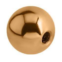 14g Rose Gold Plated Replacement Balls (2-Pack) - Tulsa Body Jewelry