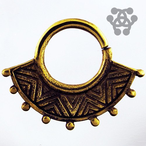 Zen Yellow Brass Continuous Ring