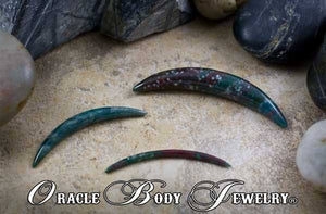 Bloodstone Septum Tusk by Oracle Body Jewelry