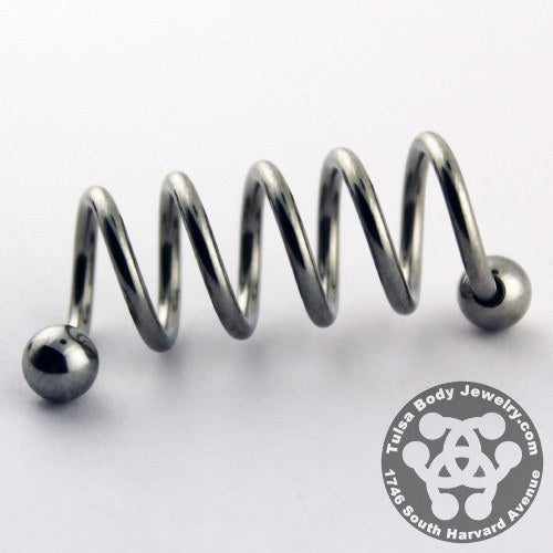 Stainless Quintuple Spiral Barbell